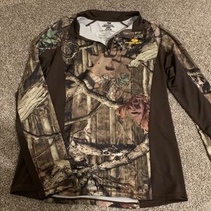 Mossy Oak Camo light-weight Pullover Jacket